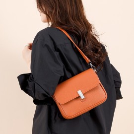 Women'S Genuine Leather Crossbody Bag - Minimalist Small Square Purse with Zipper Closure, Elegant Everyday & Formal Handbag, Durable Oil-Tanned Edges, Easy-Clean Women'S Shoulder Bag for Work, Parties, Travel - Luxury Leather Bag, Versatile Accessory, Sleek Design, Highquality Finish, Compact Handbag, Fashion Lovers, Elegant Handbag For Women, Work Bag For Women, Stylish Bag For Women, Bag For Women High Quality, Fashionable Women Bags, Bag For Lady