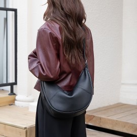 Women's Large Capacity Handbag - Elegant Full-Grain Crossbody Bag with Golden-Tone Hardware, Zipper Closure & Lining, Structured Round Top & Flat Base - Versatile Everyday Purse for Work, Travel, Formal Events (White/Red/Black) - Durable & Easy Maintenance, Wipeable Surface, Golden-Tone Hardware, Spacious Interior for Everyday Essentials, Casual to Formal Use, Bag for Women High Quality, Womens Shoulder Bag with Buckles, Luxurious Bag for Women,