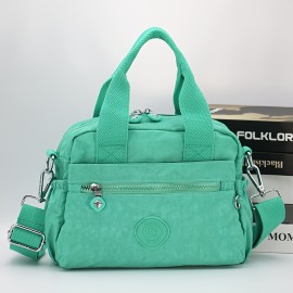 [Lightweight Messenger Bag] Lightweight Nylon Women's Messenger Bag | Durable, Adjustable Wide Shoulder Strap, Large Capacity, Multiple Pockets, Scratch-Resistant and Wear-Resistant Material