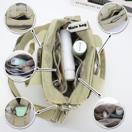 [Lightweight Messenger Bag] Lightweight Nylon Women's Messenger Bag | Durable, Adjustable Wide Shoulder Strap, Large Capacity, Multiple Pockets, Scratch-Resistant and Wear-Resistant Material