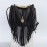 Leisure Trendy Western Style Shoulder Bag, Solid Color Tassel Decor Crossbody Bag For Women