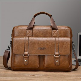 Men's Crossbody Bag - New Business Briefcase, Large Capacity Laptop Backpack with Premium Design, Minimalist Shoulder Tote for Men