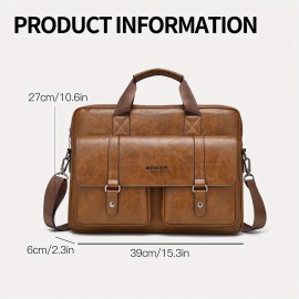 Men's Crossbody Bag - New Business Briefcase, Large Capacity Laptop Backpack with Premium Design, Minimalist Shoulder Tote for Men