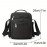 [Casual Crossbody Bag] Large Capacity Men's Casual Oxford Cloth Crossbody Bag | Adjustable Strap, Zippered Pockets, Durable Black Shoulder Bag for Everyday Use