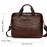 Men's Genuine Leather Business Briefcase - Large Capacity Laptop Messenger Bag with Multiple Compartments, Brown Top Grain Cowhide for Work & Travel, Laptop Bag