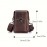 Men's Genuine Leather Crossbody Bag with Adjustable Strap - Brown One Shoulder Backpack, Front Flap Closure & Metal Eyelets - Compact Everyday, Motorcycle, Formal Bag - Sturdy First-Layer Cowhide Construction for Men, Secure Travel Pouch, Vintage Aesthetic