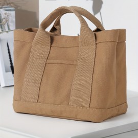 Large Capacity Tote Bag - Beige/ Tan/Black/ - Spacious Everyday Handbag with Sturdy Handles for Work, Travel, School, Shopping - Minimalist Professional & Casual Purse - Easy-Clean Design, Versatile Carryall, Simple Aesthetic, Durable Construction, Spacious Carryall, Office Workers, Women'S Bag, Tote Bag For Women, Travel Bag, Gym Bag, Travel Luggage Bag, Shopping Bag