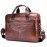 Men's Genuine Leather Tote Bag - Large Capacity, Multifunctional Briefcase with Adjustable Shoulder Strap, Durable First Layer Cowhide, Brown Multi-Compartment Design for Business Trips & Daily Commute, Daily Commute Bag | Multifunctional Design | Quality Leather Craftsmanship
