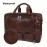 [Leather Briefcase] Genuine Leather Business Briefcase | Large Capacity Cowhide Leather Handbag for Men Commuting