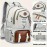 Women'S Large Capacity Backpack - Heavy-Duty Travel Backpack with Adjustable Padded Straps, Golden-Tone Hardware & Zipper Closure