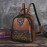 Women's Vintage Western Boho Backpack - Large Capacity Handbag with Floral & Lace-like Paisley Print, Adjustable Shoulder Straps, Golden-Tone Hardware (Coffee/Dark Brown/Tortoiseshell),, Travel