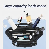 Women's Large Capacity Convertible Backpack - Stylish Multi-Compartment Travel Backpack with Detachable Crossbody/Handheld Bag, Adjustable Padded Shoulder Straps, Durable Polyester for Commuting, Work, School & Travel - White/Black (Hand Washable) - Versatile Everyday Backpack for Women