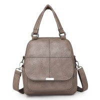 Taole Women's Vintage PU Convertible Handbag/Backpack - Adjustable & Detachable Strap, -Tone Hardware, Multi-Way Carry (Crossbody/Backpack) - Beige/White/Khaki/Red/Black, Zipper Closure for //Travel