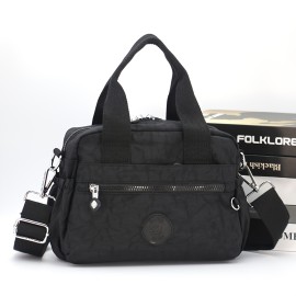 [Lightweight Messenger Bag] Lightweight Nylon Women's Messenger Bag | Durable, Adjustable Wide Shoulder Strap, Large Capacity, Multiple Pockets, Scratch-Resistant and Wear-Resistant Material