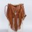 Leisure Trendy Western Style Shoulder Bag, Solid Color Tassel Decor Crossbody Bag For Women