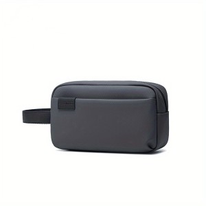 [Trendy Men's Clutch Bag] Trendy Men's Urban Clutch Bag - Fashionable Toiletry Bag for Vocation Travel & Business Trips - Cosmetic Shaver Storage