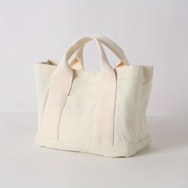 Large Capacity Tote Bag - Beige/ Tan/Black/ - Spacious Everyday Handbag with Sturdy Handles for Work, Travel, School, Shopping - Minimalist Professional & Casual Purse - Easy-Clean Design, Versatile Carryall, Simple Aesthetic, Durable Construction, Spacious Carryall, Office Workers, Women'S Bag, Tote Bag For Women, Travel Bag, Gym Bag, Travel Luggage Bag, Shopping Bag