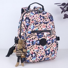 Women'S Large Capacity Laptop Backpack with Cute Rabbit Pendant - Nylon Travel Backpack, Multi-Pocket School, Work, Commute Backpack with Adjustable Strap, Backpack for Travel