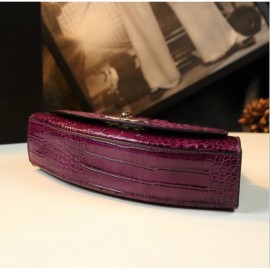 Women's Elegant Crossbody Bag - Convertible Shoulder Purse Clutch with Golden-Tone Hardware, Available in Orange/White/Purple/Green/Black - Sophisticated Everyday & Formal Events Handbag for Women, Versatile Accessory, Chic Design, Premium Hardware, Stylish Tote, Fashion Lovers