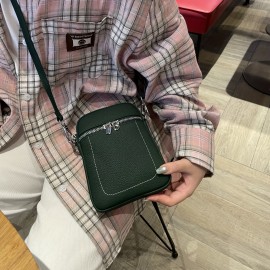 Women'S Mini Crossbody Bag | Genuine Leather | Beige | Zipper Closure | Adjustable Strap | Multi-Color Options | Durable & Stylish for Everyday Use, Small Crossbody Bag