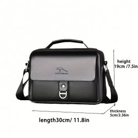 Premium Men's Sling Bag - Spacious Commuter Sling Bag for Work & Travel | Stylish Single Shoulder Messenger Bag | Versatile Black & Brown Multi-Compartment Bag | Laptop Bag | Business Document File Portfolio