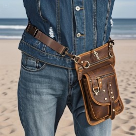 Practical Small Waist Bag Single Shoulder Men's Leg Pack by2141