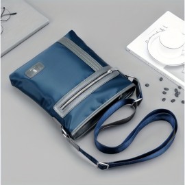 Men'S Navy Blue Crossbody Bag with Adjustable Strap - Soft, Durable Fabric, Multiple Compartments for Laptop, Tablet, and Essentials - Perfect for Travel, Sports, Camping, and Daily Commute - Ideal Gift for Halloween and Christmas, Travel Bag