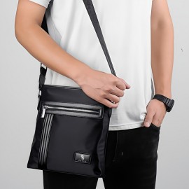 Men'S Navy Blue Crossbody Bag with Adjustable Strap - Soft, Durable Fabric, Multiple Compartments for Laptop, Tablet, and Essentials - Perfect for Travel, Sports, Camping, and Daily Commute - Ideal Gift for Halloween and Christmas, Travel Bag