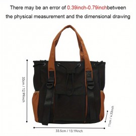 Fashionable Large Capacity Women'S Tote Bag, Multifunctional Storage Commuting Crossbody Bag with Custom Embroidery. Ideal As a Birthday Gift for Family And Friends Or a Mother'S Day Present.