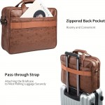 Men'S Stylish Large Capacity Briefcase - Durable, Multiple Compartments for Laptop & Phone, Versatile Shoulder or Handbag Design, Office Essentials Bag|Stylish Office Bag|Durable Handle, Briefcase