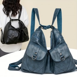 Women'S Convertible Crossbody/Backpack Bag with Adjustable Strap & Magnetic Closure - Convertible Handbag & Backpack, Golden-Tone Hardware, Versatile Fashion Accessory, Sleek Design, Sturdy Construction, Fashion Lovers