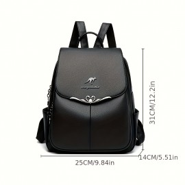 Women'S Large Capacity Backpack - Elegant Minimalist Purse with Magnetic Closure, Spacious Work for Women, School, Travel, Backpack For Travel, Retro Style, Sturdy Construction, College Students