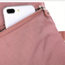 Women'S Minimalist Backpack - Lightweight Everyday Backpack with Snap Closure, Spacious Main Compartment & Front Pocket - Durable Polyester Bag for Women, School, Travel, Work, Commute - Elegant Red Backpack for Everyday & Formal Use, Backpack for Travel, Work Essentials, Sleek Design, Sturdy Construction, Daily Commuters, Casual Style, Highquality Fabric, Office Workers, Travel Essentials, Commuter Backpack, Reliable Clip, Busy Professionals