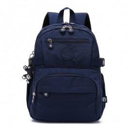 Women's Large Capacity Backpack - Heavy-Duty Nylon School Backpack with Multiple Zippered Compartments, Adjustable Padded Shoulder Straps & Laptop Sleeve, Lightweight Backpack for College, Travel, - Available in Navy Blue, Lake Blue, Burgundy, Black - Ideal Gift for Women,W - Stylish & Functional Everyday Backpack, Backpack For Women, Bags For Women, Travel Backpack, Back Pack For Womens, Backpacks For Women, Bagpack For Women, Backpack For Women Travel, Backpack For School,