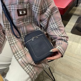 Women'S Mini Crossbody Bag | Genuine Leather | Beige | Zipper Closure | Adjustable Strap | Multi-Color Options | Durable & Stylish for Everyday Use, Small Crossbody Bag