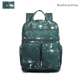 Women's Large Capacity Backpack - Stylish Purple Cosmic galaxy Backpack with Multiple Compartments, Heavy-Duty Nylon School Bag, Laptop Backpack for Women & Teens, Travel, College, Work - Space-Themed Organizer