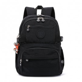 Women's Large Capacity Backpack - Heavy-Duty Nylon School Backpack with Multiple Zippered Compartments, Adjustable Padded Shoulder Straps & Laptop Sleeve, Lightweight Backpack for College, Travel, - Available in Navy Blue, Lake Blue, Burgundy, Black - Ideal Gift for Women,W - Stylish & Functional Everyday Backpack, Backpack For Women, Bags For Women, Travel Backpack, Back Pack For Womens, Backpacks For Women, Bagpack For Women, Backpack For Women Travel, Backpack For School,