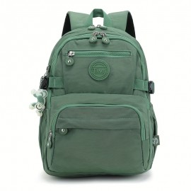 Women's Large Capacity Backpack - Heavy-Duty Nylon School Backpack with Multiple Zippered Compartments, Adjustable Padded Shoulder Straps & Laptop Sleeve, Lightweight Backpack for College, Travel, - Available in Navy Blue, Lake Blue, Burgundy, Black - Ideal Gift for Women,W - Stylish & Functional Everyday Backpack, Backpack For Women, Bags For Women, Travel Backpack, Back Pack For Womens, Backpacks For Women, Bagpack For Women, Backpack For Women Travel, Backpack For School,